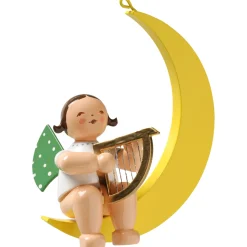 WENDT & KÜHN Wendt & Kühn Kollektion-Engel mit Harfe, im Mond