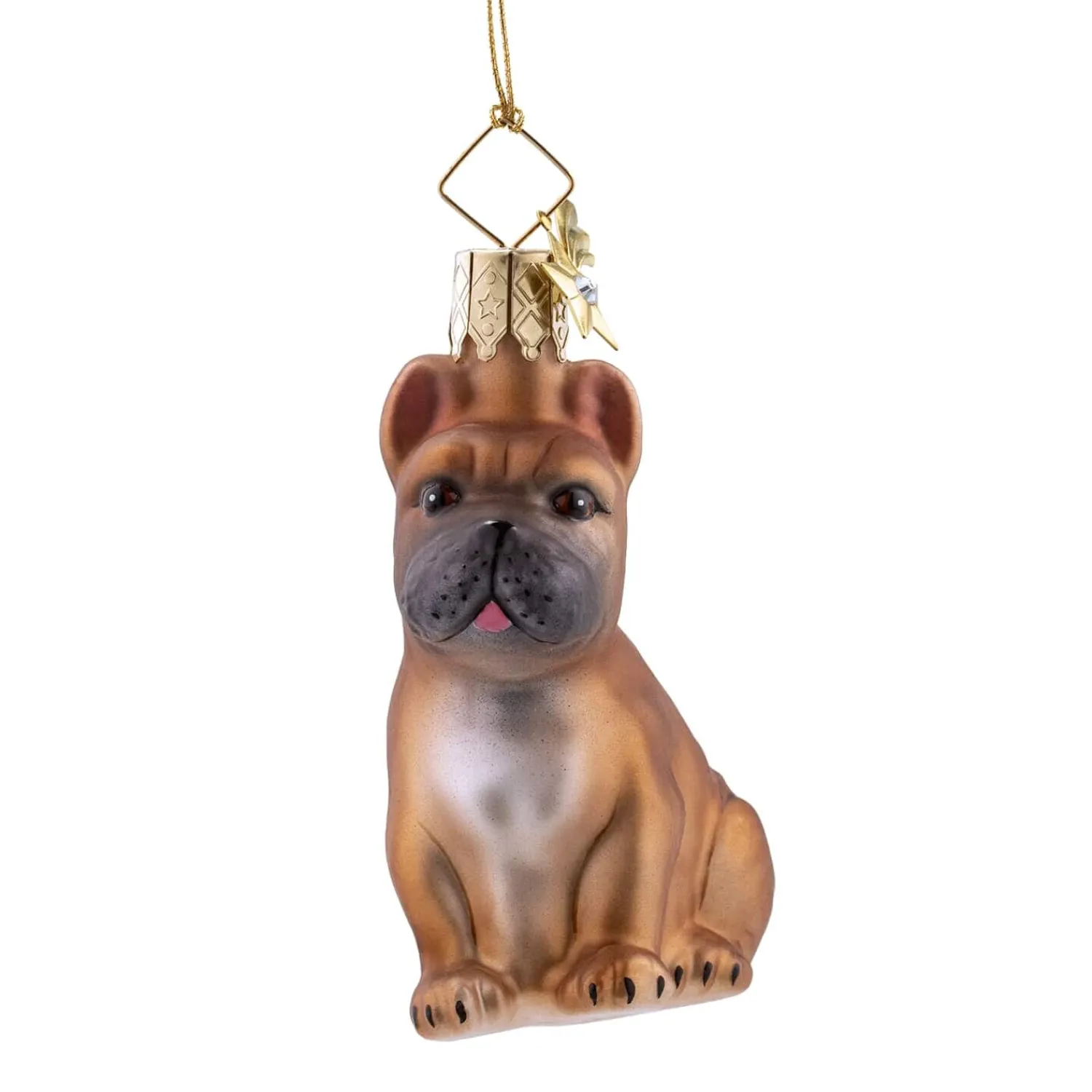 Poesie in Glas Weihnachtskugeln Aus Glas-Französische Bulldogge