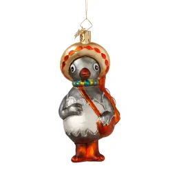 Poesie in Glas Unser Sandmännchen Und Seine Freunde|Weihnachtskugeln Aus Glas-Frau Elster