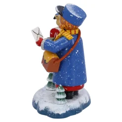 Käthes Original Käthes Original Figuren|Weihnachtsdeko Holz-Frau Postbotin