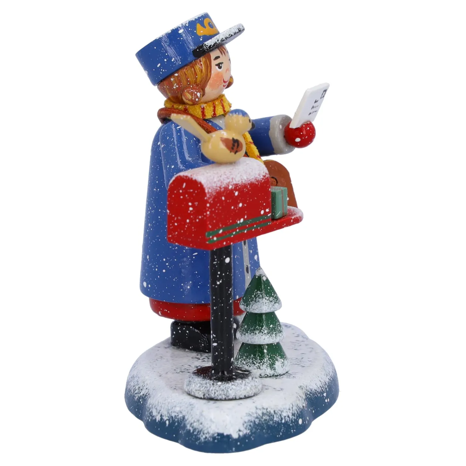 Käthes Original Käthes Original Figuren|Weihnachtsdeko Holz-Frau Postbotin