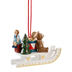 Käthes Original Christbaumschmuck Holz-Geschenkeschlitten