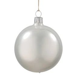 Weihnachtskugeln|Weihnachtskugeln Aus Glas-Glaskugel weiß, 7 cm