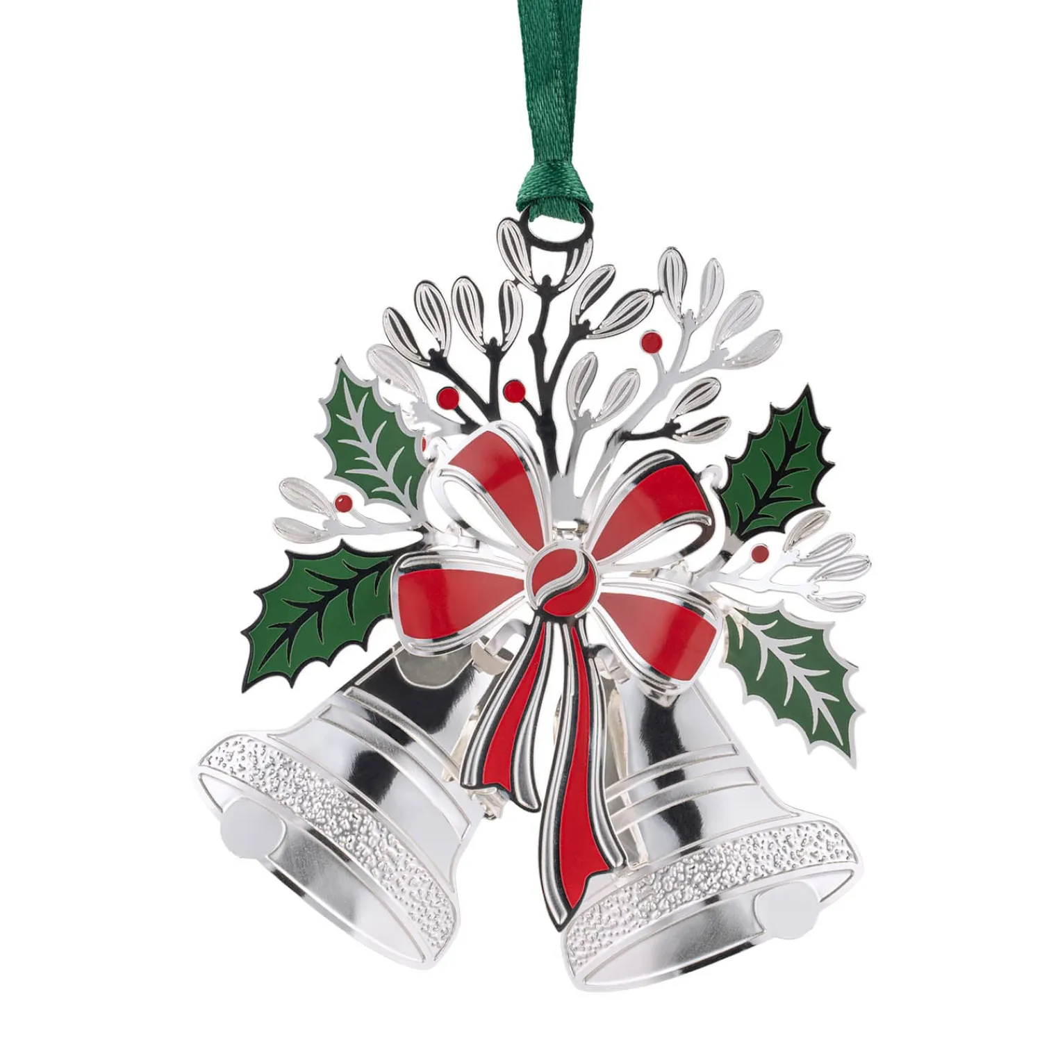 Baumschmuck Aus Metall-Glocken, silberfarben