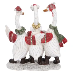 Außergewöhnliche Weihnachtsdeko|Standfiguren-Gänse-Chor