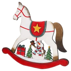 Standfiguren-Holzaufsteller Schaukelpferd