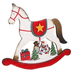 Standfiguren-Holzaufsteller Schaukelpferd