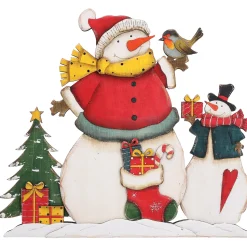 Standfiguren-Holzaufsteller "Schneefreunde"