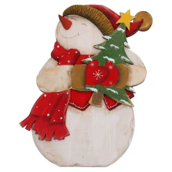 Standfiguren-Holzaufsteller "Schneemanns Lieblingsbäumchen"