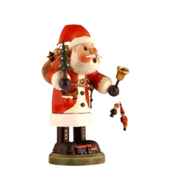 Käthes Original Räuchermänner-Holzknoddl "Weihnachtsmann mit Glocke", Räuchermännchen