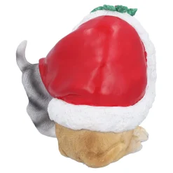 Standfiguren-Hund und Katze unter Mütze