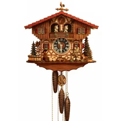 Hönes Uhren Kuckucksuhren-Jagdhütte Kuckucksuhr