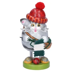 Käthes Original Räuchermänner|Weihnachtsdeko Holz-Kittys Strickvergnügen, Duftl