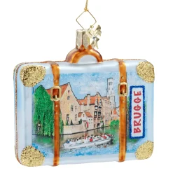 Poesie in Glas Weihnachtskugeln Aus Glas-Koffer Brügge