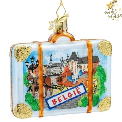 Poesie in Glas Weihnachtskugeln Aus Glas-Koffer Brügge