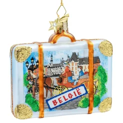 Poesie in Glas Weihnachtskugeln Aus Glas-Koffer Brügge