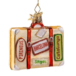 Poesie in Glas Weihnachtskugeln Aus Glas-Koffer Katalonien