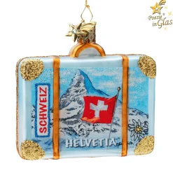 Poesie in Glas Weihnachtskugeln Aus Glas-Koffer Zürich