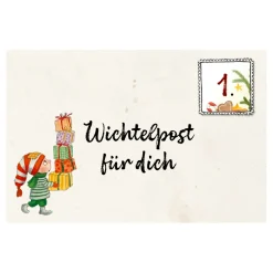 Adventsdeko & Kalender-Komplett-Set Wichteltür-Adventskalender