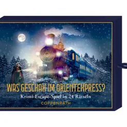 Spielzeug-Krimi-Escape-Schachtelspiel "Was geschah im Orientexpress?"