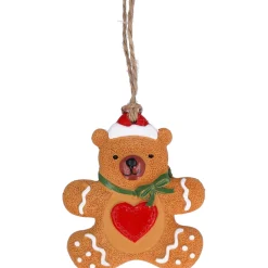 Baumschmuck Aus Kunstharz-Lebkuchenbär, Kunstharz-Baumbehang