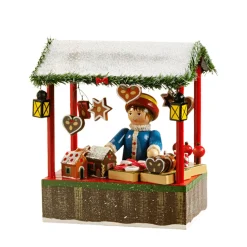 Käthes Original Käthes Original Figuren|Nostalgische Weihnachtsdeko-Lebkuchenstand mit Händler