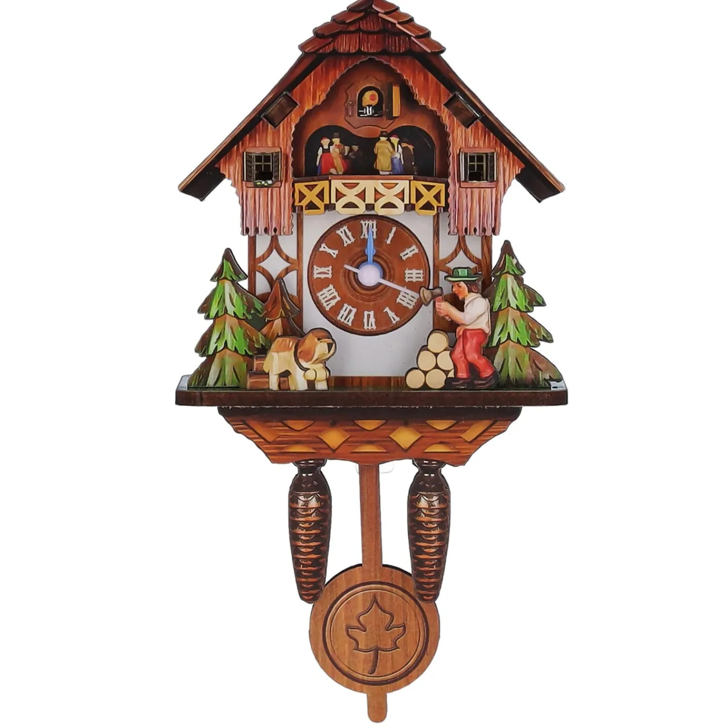 Magnete-Magnet Kuckucksuhr "Holzfälleridylle"