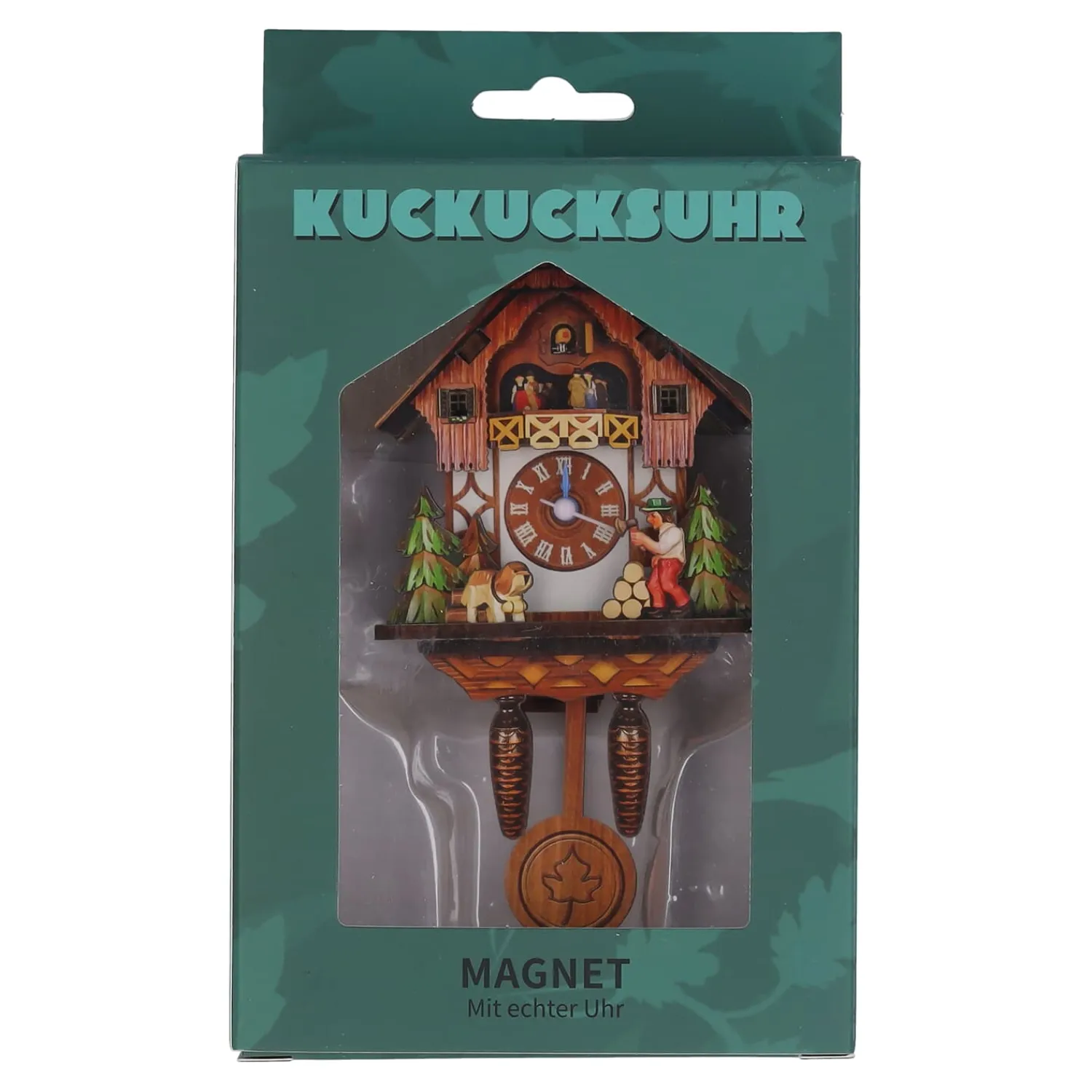 Magnete-Magnet Kuckucksuhr "Holzfälleridylle"