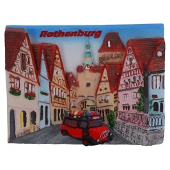 Magnete|Rothenburg Motive-Magnet "Markusturm mit Käthe Wohlfahrt Bus"