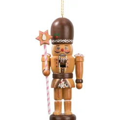 Käthes Original Christbaumschmuck Holz|Weihnachtsdeko Holz-Miniknackl "Lebkuchenmann", 11 cm