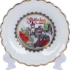 Rothenburg Motive|Tischdeko-Mini-Tellerchen "Rothenburg Rosen" 8,0 cm