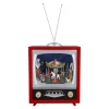 Nostalgische Weihnachtsdeko|Spieluhr Weihnachten-Nostalgiefernseher "Weihnachtskarussell", Spieldose