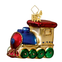 Poesie in Glas Weihnachtskugeln Aus Glas|Nostalgische Weihnachtsdeko-Nostalgische Lok