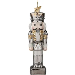 Poesie in Glas Weihnachtskugeln Aus Glas|Weihnachtsbaum Deko-Nussknacker