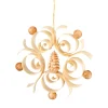 Christbaumschmuck Holz-Ornament mit Erzgebirgsbaum
