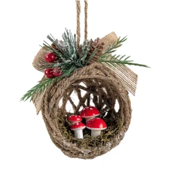 Baumschmuck Aus Kunststoff-Pilze in Nest