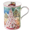 Nostalgische Weihnachtsdeko|Tischdeko-Porzellan-Tasse "40 Jahre Weihnachtsdorf"
