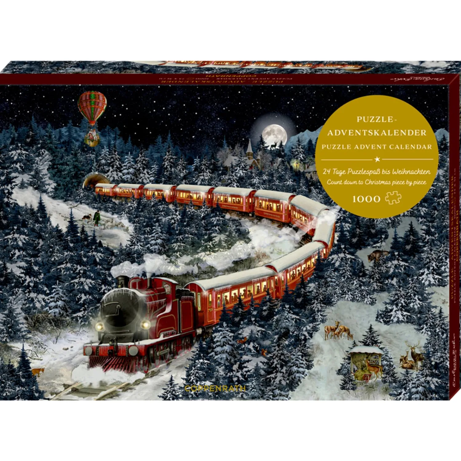 Spielzeug|Adventsdeko & Kalender-Puzzle-Adventskalender "Weihnachtsexpress"