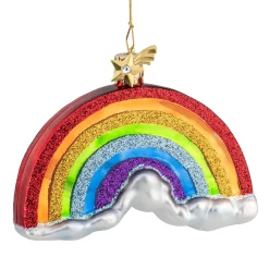 Poesie in Glas Weihnachtskugeln Aus Glas-Regenbogen