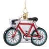 Poesie in Glas Ausgefallene Weihnachtskugeln|Weihnachtskugeln Aus Glas-Rotes Fahrrad