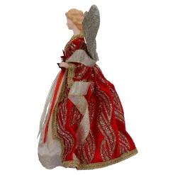 Standfiguren-Rot-Goldener Engel, 44 cm
