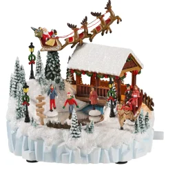 Spieluhr Weihnachten-Schlittschuhläufer, Spieldose