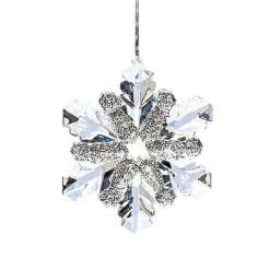 Weihnachtsbaumanhänger|Baumschmuck Aus Acrylglas-Schneeflocke aus Acryl