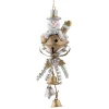 Baumschmuck Aus Metall-Schneemann mit Glöckchen