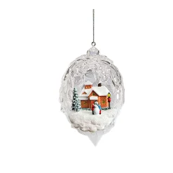 Baumschmuck Aus Acrylglas|Hängedeko-Schneemanns Haus