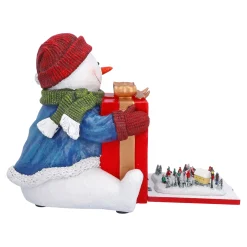 Spieluhr Weihnachten-Schneemanns Winterwelt, Musikdose