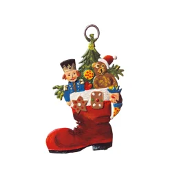 Käthes Original Weihnachtsbaumanhänger|Weihnachtsbaum Deko-Stiefel