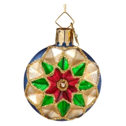 Poesie in Glas Weihnachtskugeln Aus Glas-Taler mit Sterndesign