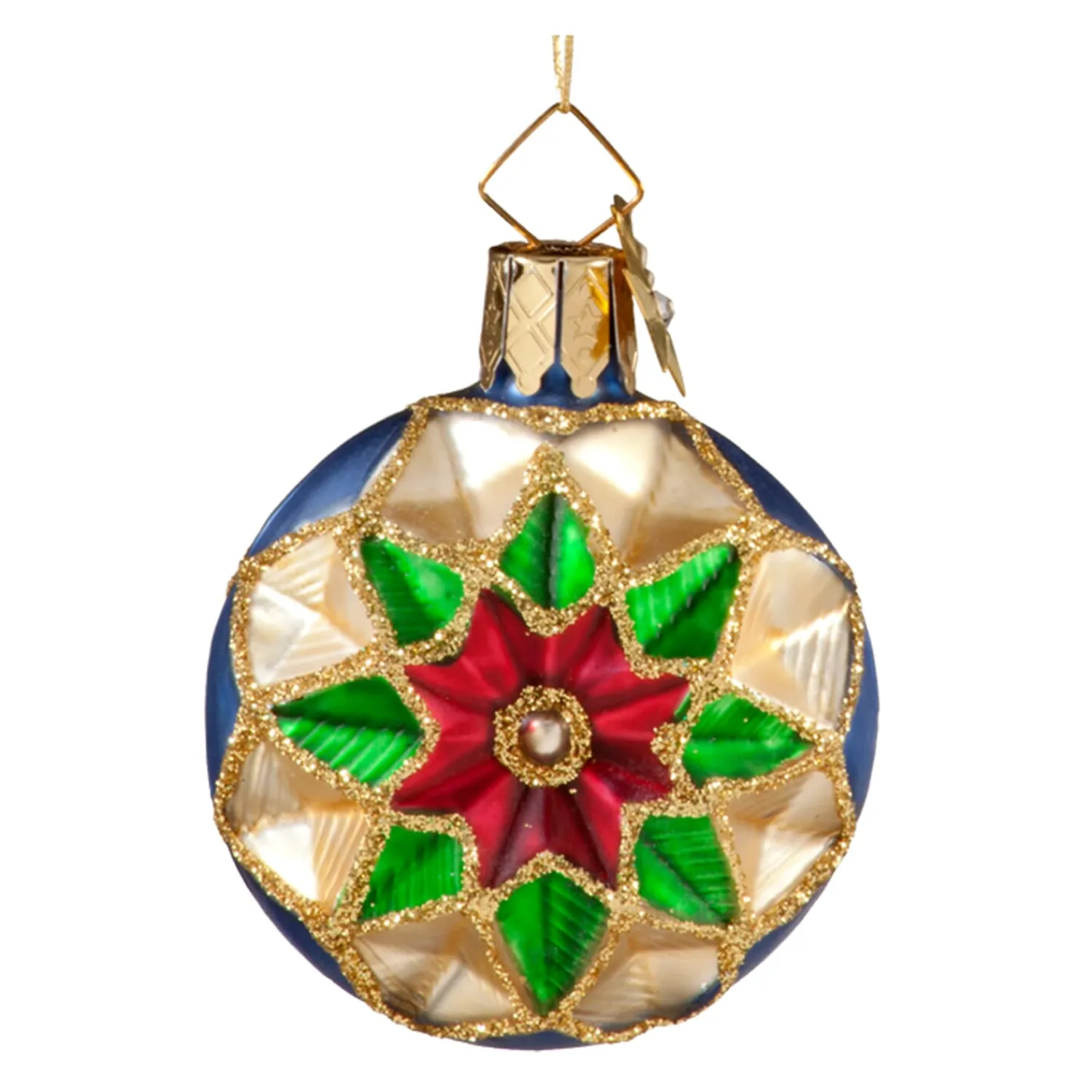 Poesie in Glas Weihnachtskugeln Aus Glas-Taler mit Sterndesign