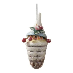 Käthes Original Christbaumschmuck Holz-Tannenzapfenwichtel